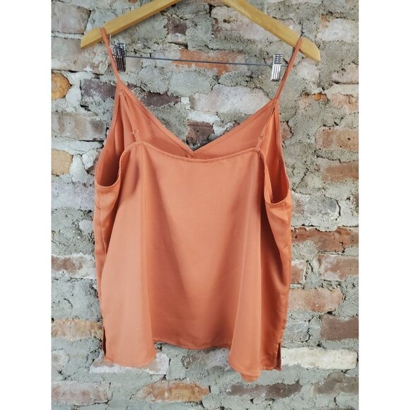 A New Day Salmon Cami Womens Sz XXL 2x Tank Top Shirt Spaghetti Straps - Picture 4 of 4